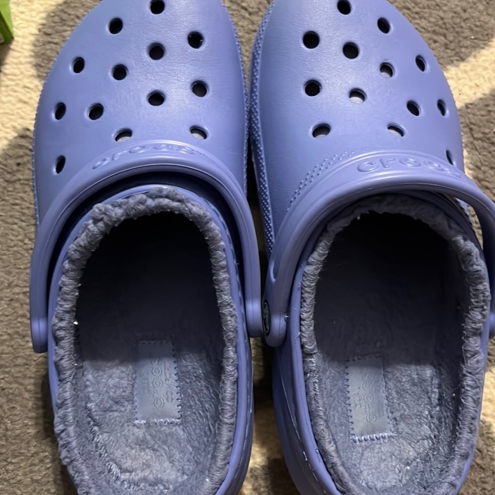 Fur lined crocs